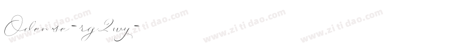 Odense-rg2wy字体转换