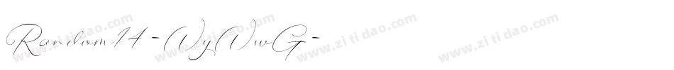 Random14-WyWwG字体转换