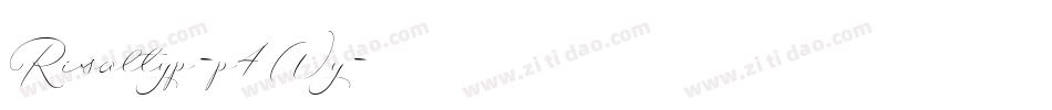 Risaltyp-p4Wy字体转换