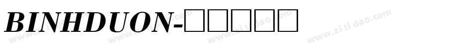 BINHDUON字体转换