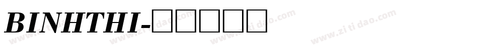 BINHTHI字体转换