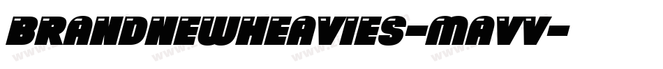 BrandNewHeavies-MAvv字体转换