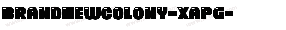 BrandNewColony-XaPG字体转换