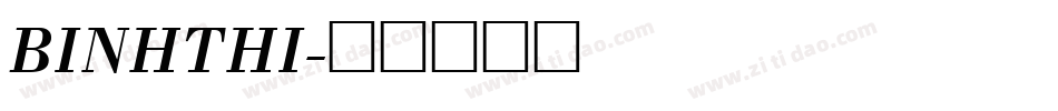 BINHTHI字体转换
