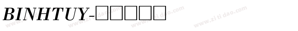 BINHTUY字体转换