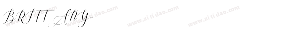 BRITTANY字体转换
