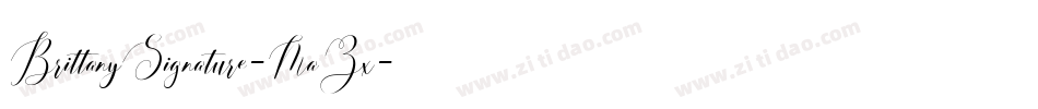 BrittanySignature-MaZx字体转换