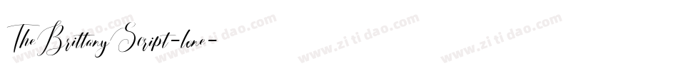 TheBrittanyScript-lone字体转换