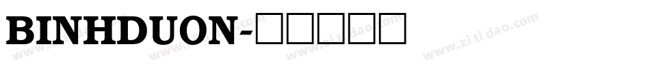 BINHDUON字体转换