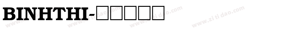 BINHTHI字体转换