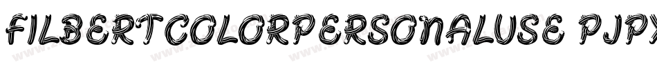 FilbertColorPersonalUse-PJpx字体转换