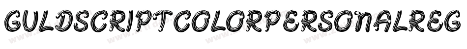 GuldScriptColorPersonalReg-lgKLD字体转换