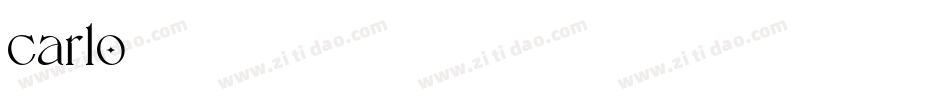 carlo字体转换