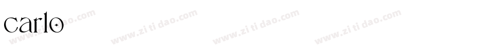carlo字体转换