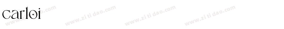 carloi字体转换