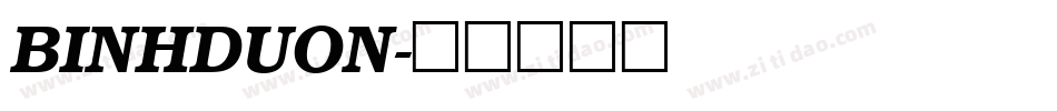 BINHDUON字体转换