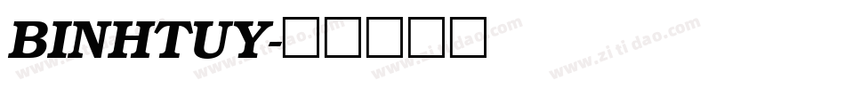 BINHTUY字体转换
