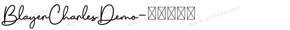BlayerCharlesDemo字体转换