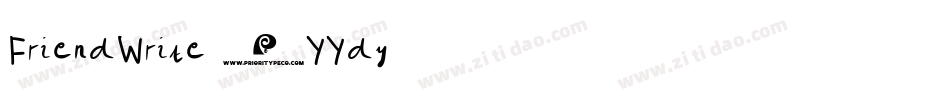 FriendWrite-9YYdy字体转换
