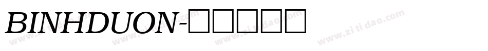 BINHDUON字体转换