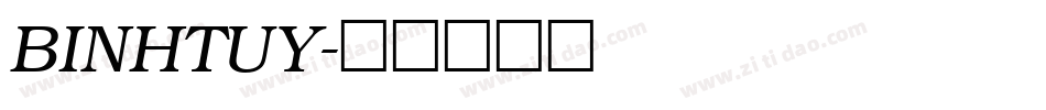 BINHTUY字体转换