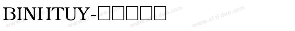 BINHTUY字体转换