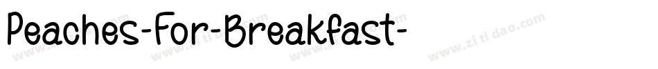 Peaches-For-Breakfast字体转换