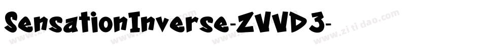 SensationInverse-ZVVD3字体转换 SensationInverse-ZVVD3字体转换