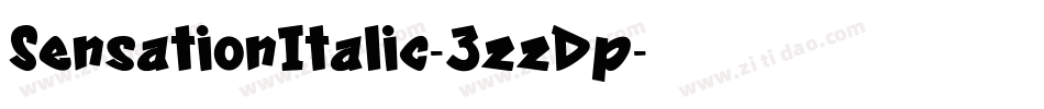 SensationItalic-3zzDp字体转换