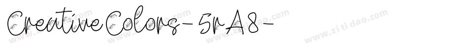 CreativeColors-5rA8字体转换
