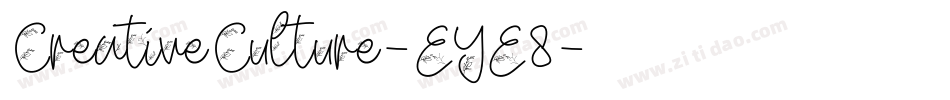 CreativeCulture-EYE8字体转换
