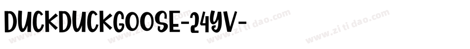DuckDuckGoose-24yv字体转换