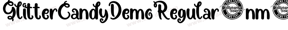 GlitterCandyDemoRegular-nm2Y字体转换