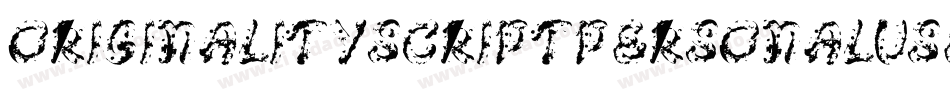 OriginalityScriptPersonalUse-Emqn字体转换