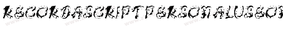 RecordaScriptPersonalUseOnly-q8nl字体转换 RecordaScriptPersonalUseOnly-q8nl字体转换