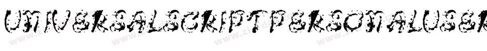 UniversalScriptPersonalUseRegular-zKMX字体转换 UniversalScriptPersonalUseRegular-zKMX字体转换