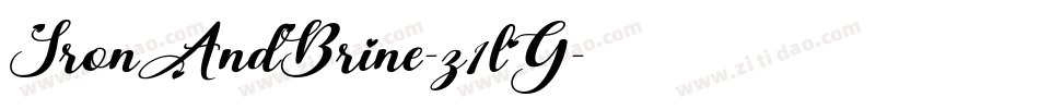 IronAndBrine-z1lG字体转换