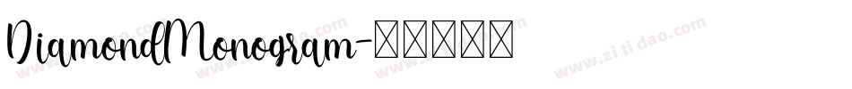 DiamondMonogram字体转换