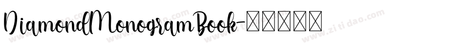 DiamondMonogramBook字体转换