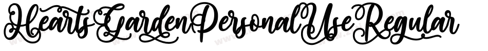 HeartsGardenPersonalUseRegular-Lgp4字体转换