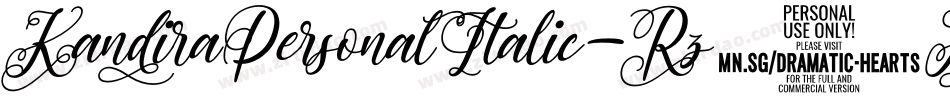 KandiraPersonalItalic-Rz7A字体转换