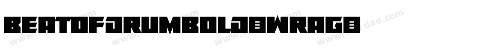 BeatOfDrumBold-WRAG字体转换