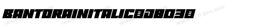 BantorainItalic-D803字体转换