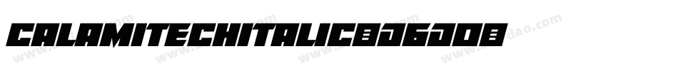CalamitechItalic-D6D0字体转换