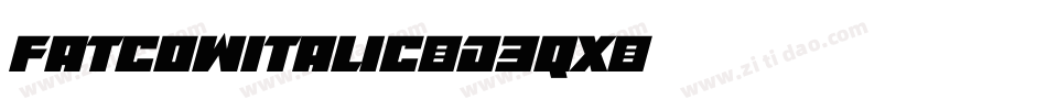FatcowItalic-d3qX字体转换