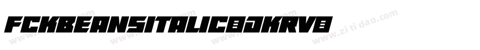 FckBeansItalic-dKrV字体转换
