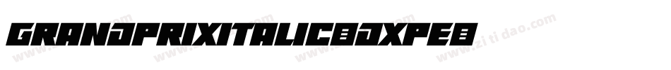 GrandPrixItalic-DXpE字体转换
