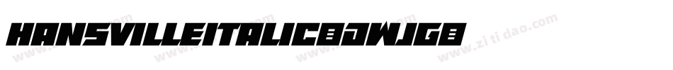 HansvilleItalic-dWjg字体转换