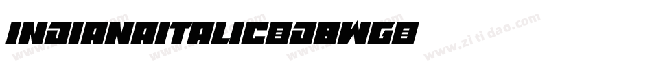 IndianaItalic-d8wg字体转换