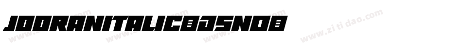 JooranItalic-D5n0字体转换